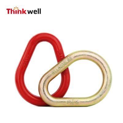 Yellow Zinc Plating G70 Forged Pear Shaped Link for Lifting