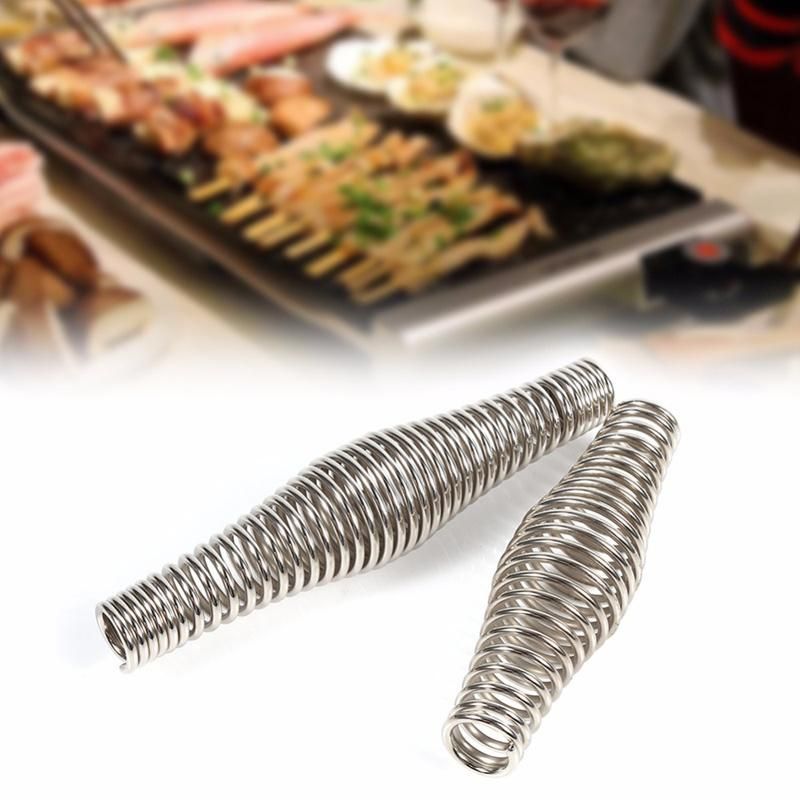 Customized Middle Convexity Drum Shape BBQ Handle Steel Barrel Spring