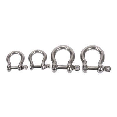 Manufacturer European Type Stainless Steel 304 Bow Shackle with Screw Pin