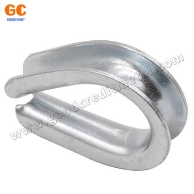 High Polished Stamping G411 G414 Steel/ Stainless Steel Wire Rope Thimble