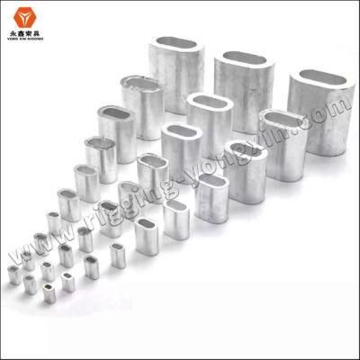 Manufacturer M1m1.2m1.5m2m3m4m5m6m8 Aluminum Sleeve Single Tube Crimping 1mm-8mm Wire Rope Buckle Cable Ferrule
