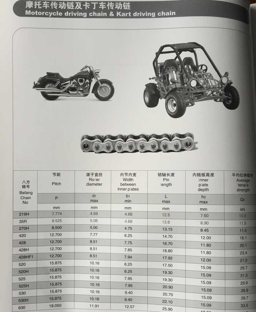 All Different Types of Motorcycle Chains for Motorcycle