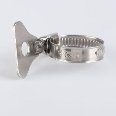 Adjustable German Germany Type Hose Clamp with Butterfly Key