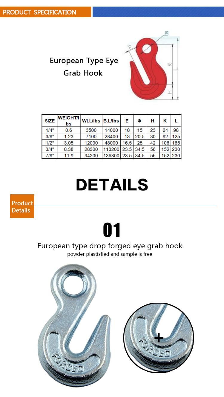 Hot Sale G80 Eye Grab Hook