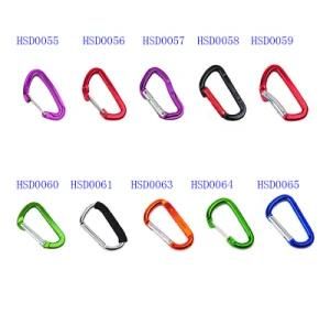 High Quality Quick Release Customized Carved Aluminum Hook for Keychain Carabiner Camping Spring Snap Clip Promotion