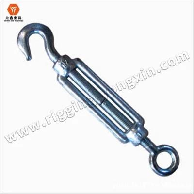 Heavy Duty DIN1480 30mm M20 12mm Drop Forged Carbon Steel Wire Rope Turn Buckle Eye Hook