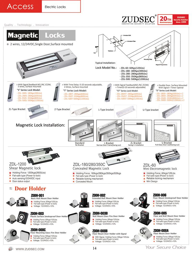 Magnetic Lock Bracket for Zl Type