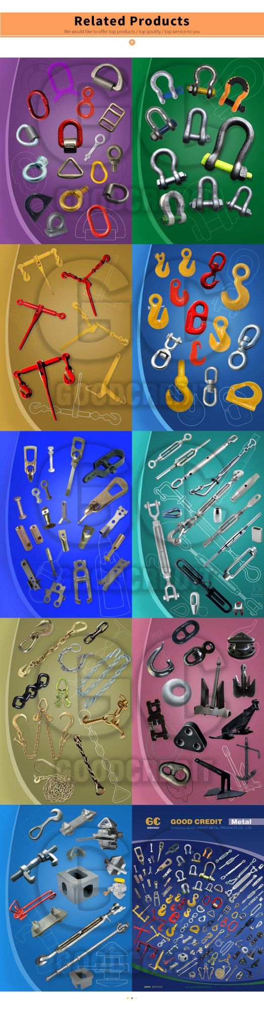 Wholesale Hardware Rigging Galvanized Us Type Drop Forged Carbon Steel G210 Shackle Straight Dee D Shape Chain Anchor Shackle