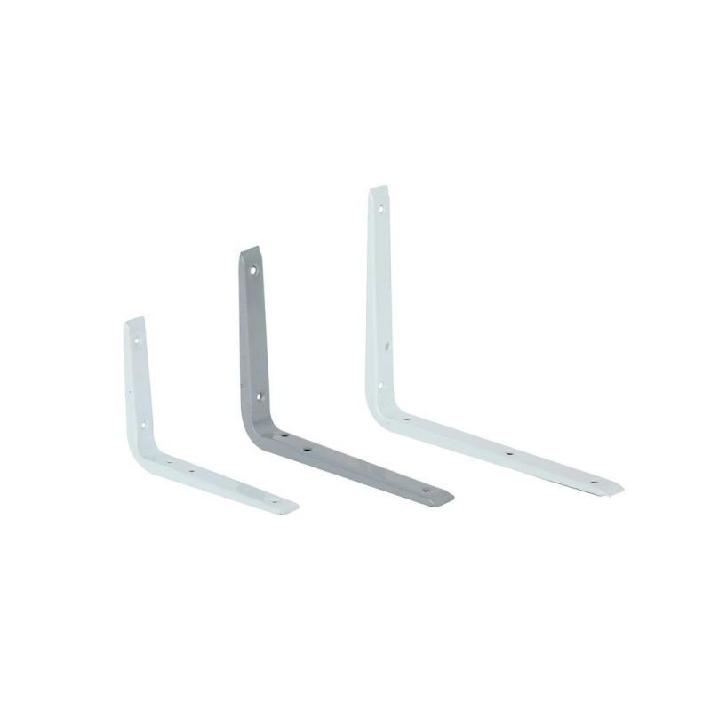 Heavy Duty Simple Design Metal Shelf Support L Shaped Wall Bracket for Hotel