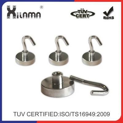 50 Pound Swivel Magnet Hook, Ultra Heavy Duty Strong Nickel Neodymium Swivel Magnetic Hook Magnet Manufacturer