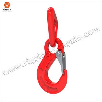 Forged Triangle Ring Hook Galvanized Delta Hook with Safety Latch for Lifting