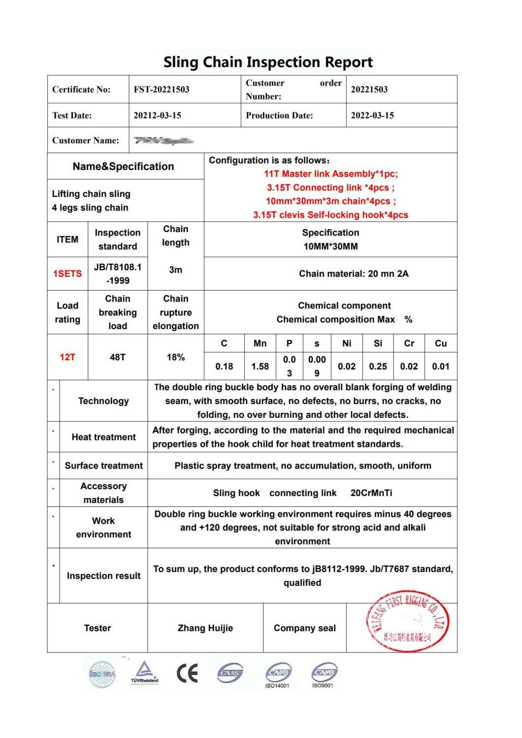 Wholesale Custom High Quality Weldless Alloy Forged Master Link