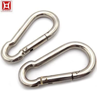 304/316 Stainless Steel Spring Buckle Mini Carabiner Buckle Snap Hook Grade Carabiner Hook