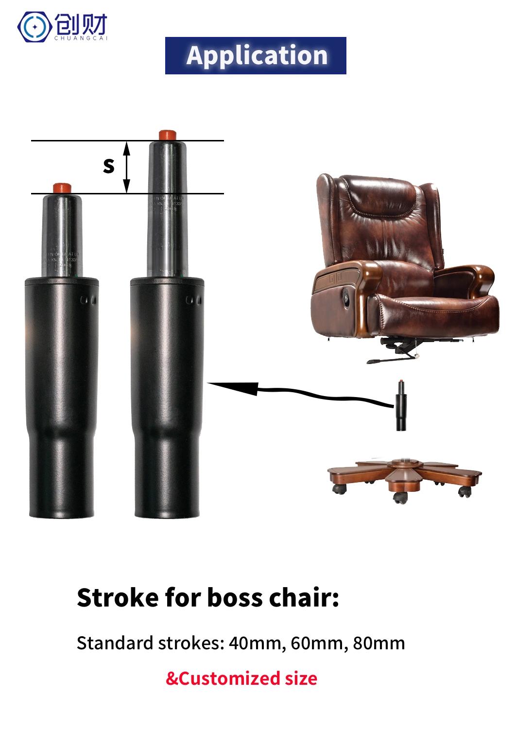 Standard Black Chromed Gas Lift Spring Office Chair Gaslift