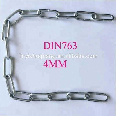 Shuguang Supply Zinc Plated DIN5685c 4mm Steel Long Link Chain