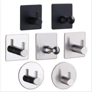 Stainless Steel Bathroom Kitchen Door Key Towel Wall Hanger Hooks