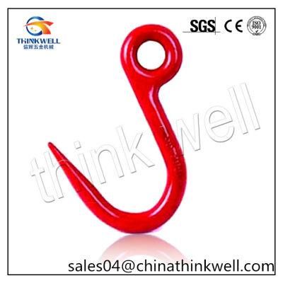 G80 Red Painted Forged Steel Tube Hook Pipe Hook