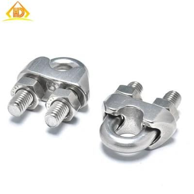 DIN1142 Stainless Steel U Clamp 2 3 4 5 5 8mm Bending Square Bolt Nut Washer Square Bolt Wire Rope Clip