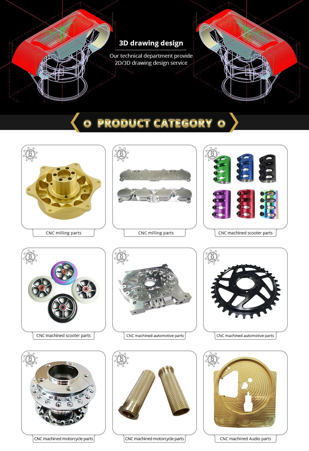 Custom Small Order No MOQ CNC Machining Scooter Parts Auto Parts Motorcycle Parts