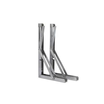 Nail-Free Triangle 8/10/12/14/16/18/20/22/24inches Stainless Steel Folding Bracket