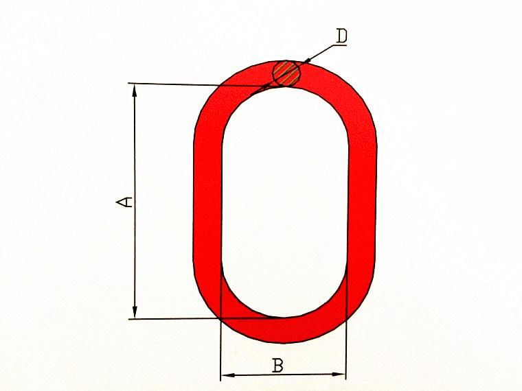 Large Scale 2-1/4 Inch 45 Ton Tension G80 Oval Ring Master Link