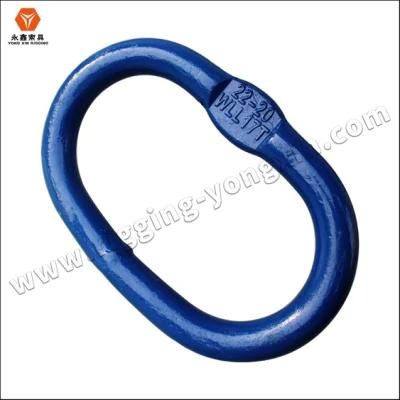 Grade 100 G100 Forged Standard and Oversized Chain Wire Rope Master Link with Flat