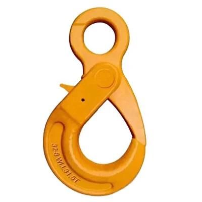 High Tensile G80 Grab Hook Alloy Steel Powder Coating Self-Lock Eye Safety Hook