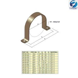 Standard Saddle Clamp for Copper Pipe (FM126)