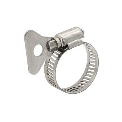 Stainless Steel American Type Hose Clamp 8mm with with Stainless Steel Butterfly Handle