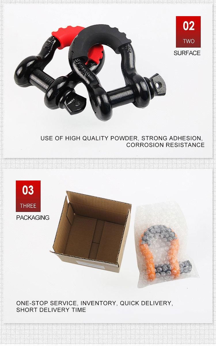 Forged Painted Screw Pin Hitch Receiver Shackle