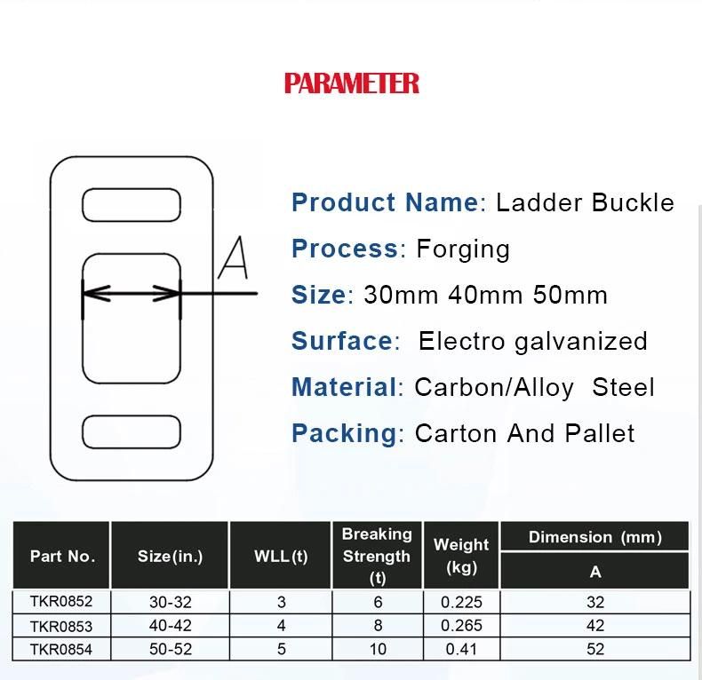 Alloy Steel Galvanzied Forged One Way Lashing Buckle