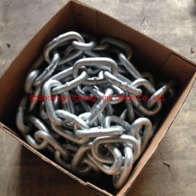 China Manufacturer Ordinary DIN5685c DIN763 Welded Hot DIP Galvanized Steel Long Link Chain