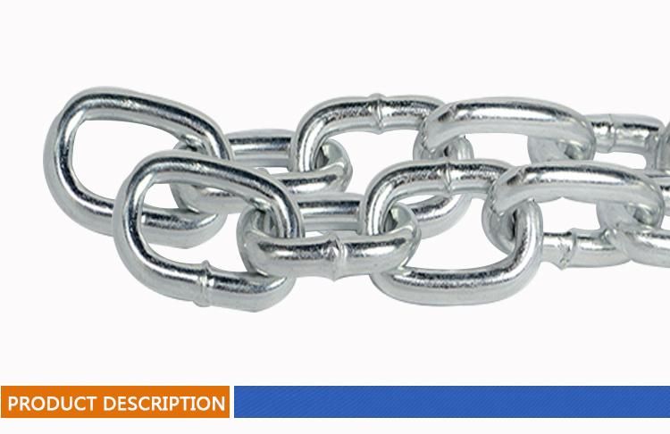 High Quality Hot DIP Galvanized DIN764 Iron Medium Link Chain