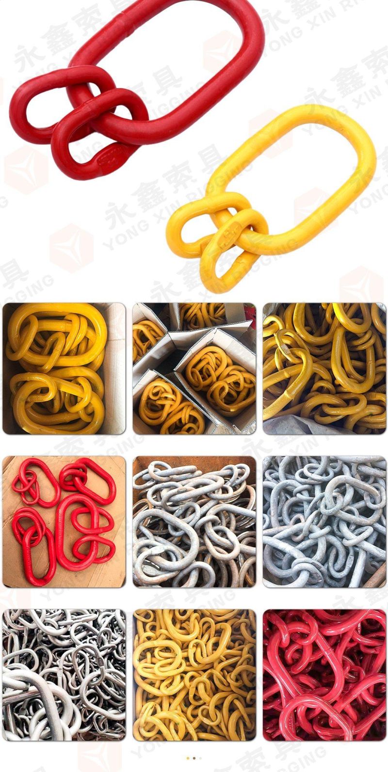 Yongxin Rigging Hot Sale Wholesale High Quality G80 Chain Alloy Steel Connection Master Link Assembly