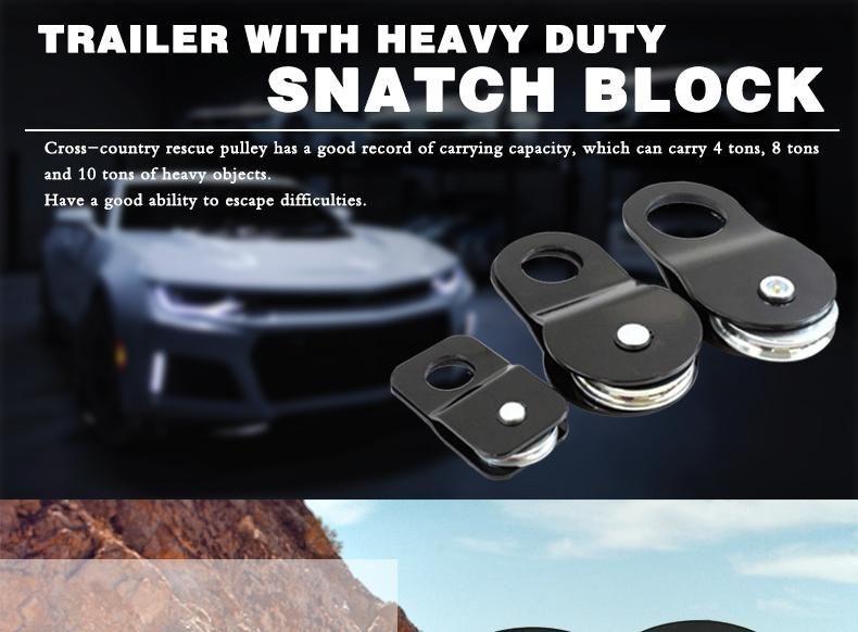 Forged off-Road Vehicle Winch Pulley Block