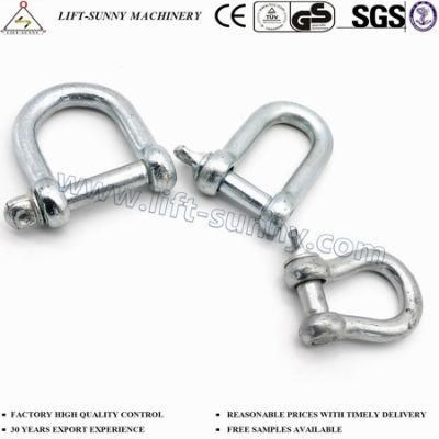 Galvanized European Type Large Bow Shackles Dee Shackles