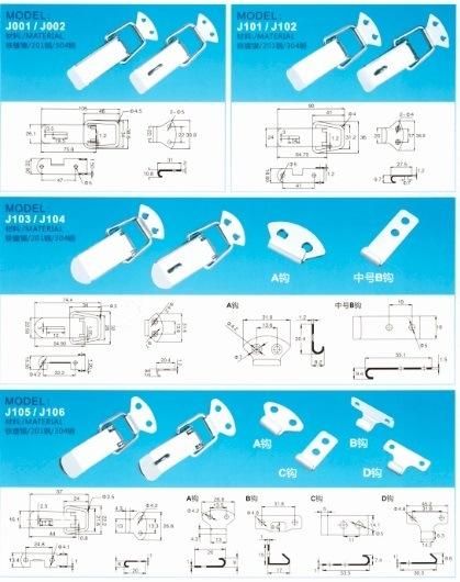 Big Capacity Steel Transportation Box Handle Clamp