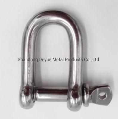 U. S. Type G210 Standard D Shackle with Screw Pin, Carbon Steel Material, Surface of Hot Dipped Galvanized Shackle