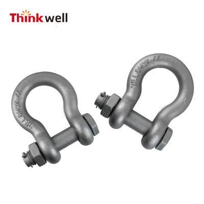 Forged Steel Safety Anchor Bow Shackle