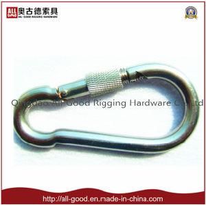 Galvanized Metal Carabiner Snap Hook with Screw