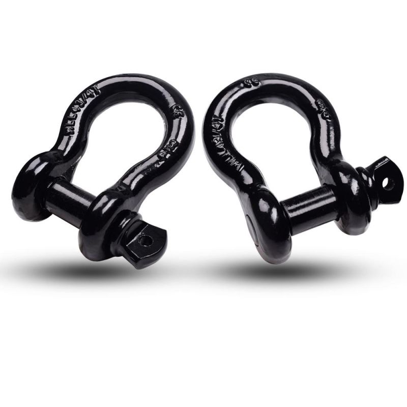 Amazon Supplier 3/4" D Ring Shackle with Black Isolator Washer