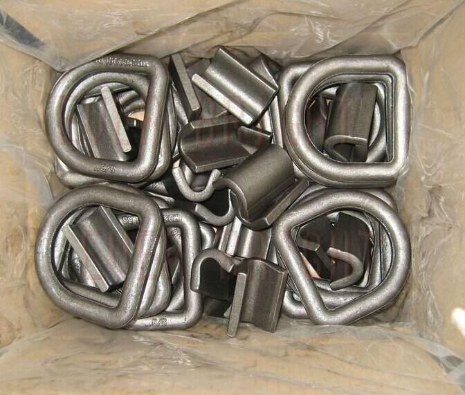 Drop Forged Alloy Steel Galvanized Lashing D Ring with Bracket