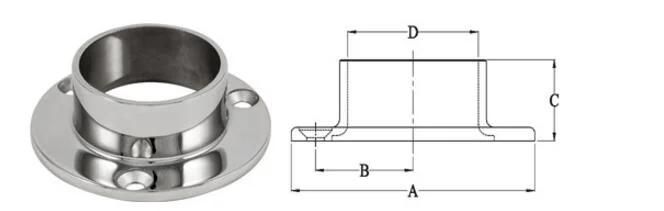 Handrail Fitting Stainless Steel Balustrade Fitting Cr016