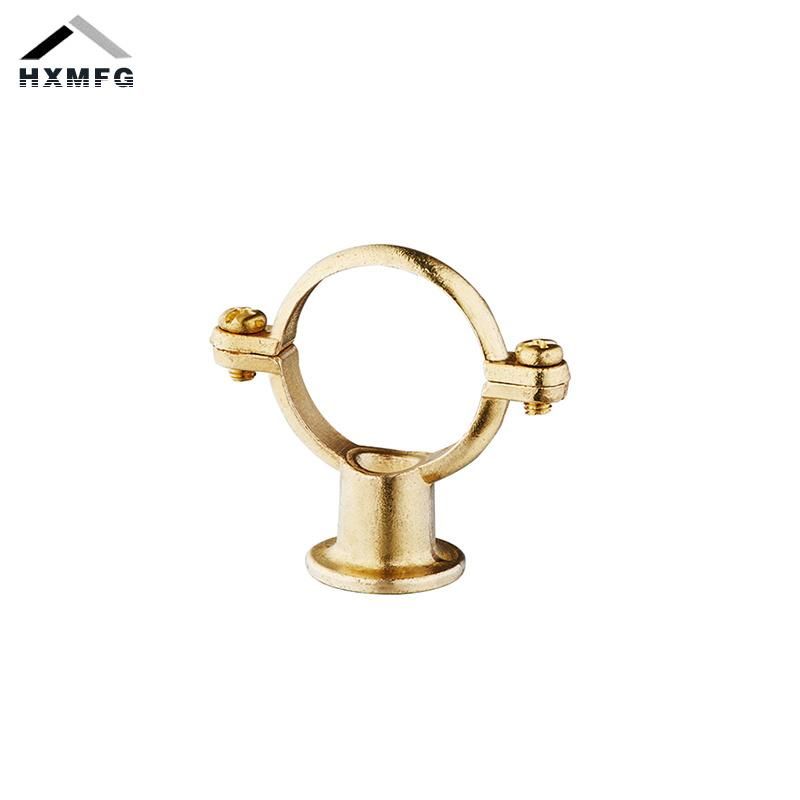Dual Tapped M8+M10 Thread Brass Pipe Clip