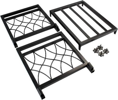 Very Easy to Assemble Classic Metal Pattern Design Firewood Rack