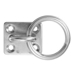 Stainless Steel Hardware and Rigging Hardware of Square Pad Eye with Ring