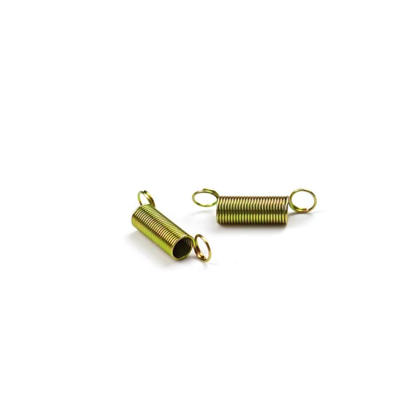 OEM Factory Custom Small Wire Chrome Plated Steel Double Rings Tension Spring