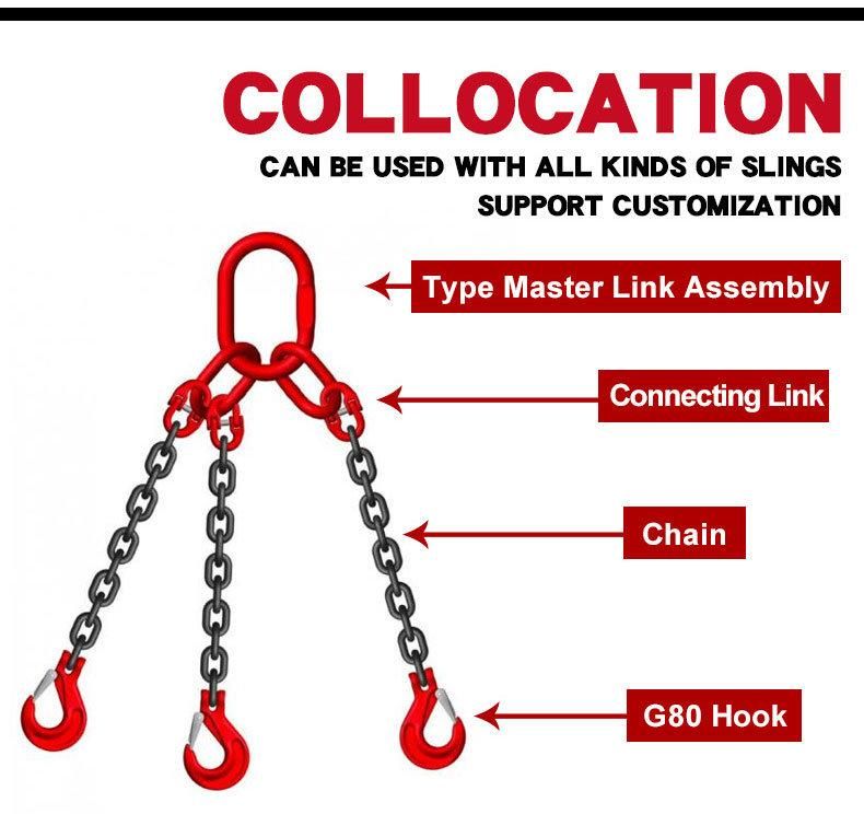 Grade80 Forged Alloy Steel Web Sling Connector Connecting Link