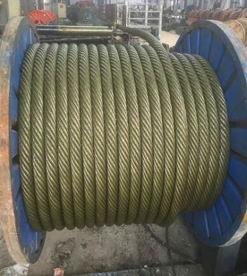 Galvanized and Ungalvanized Rope 6X19+Iwrc with Strong Wooden Reel Packing