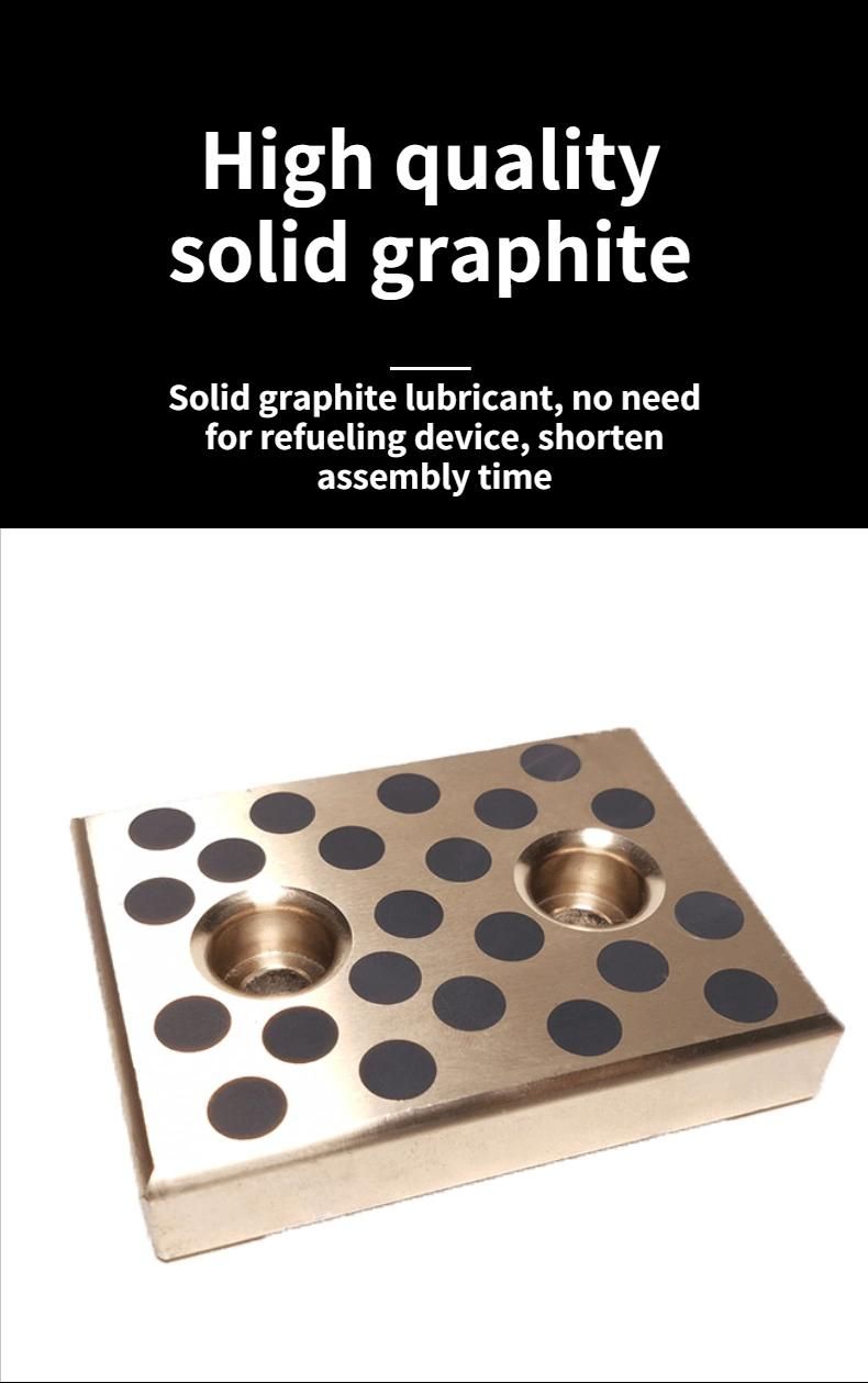 Bronze Alloy Self Lubricating Wear Slide Metal Wear Plate Graphite Brass Bushing Without